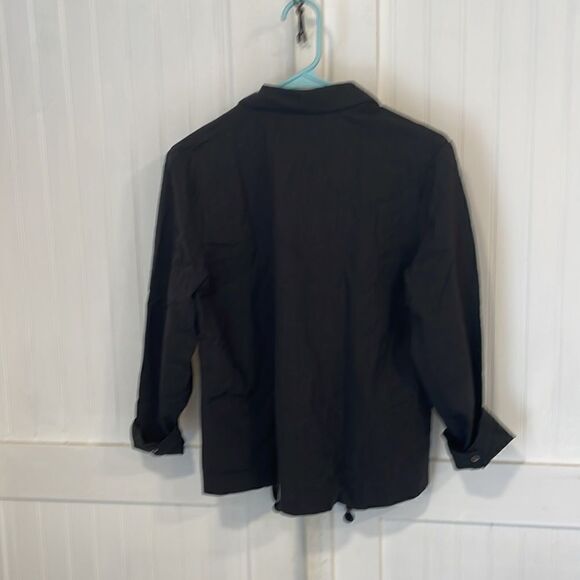 Banana Republic black shirt/jacket size M. Made in 🇮🇹 - Picture 6 of 8